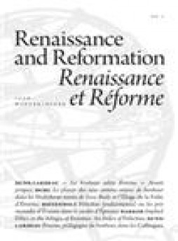 Renaissance And Reformation杂志