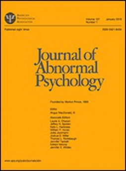 Journal Of Abnormal Psychology杂志