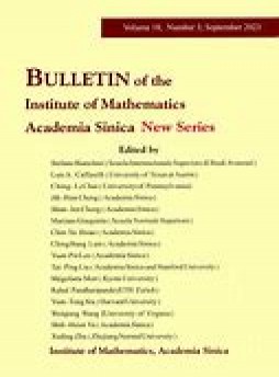 Bulletin Of The Institute Of Mathematics Academia Sinica New Series杂志